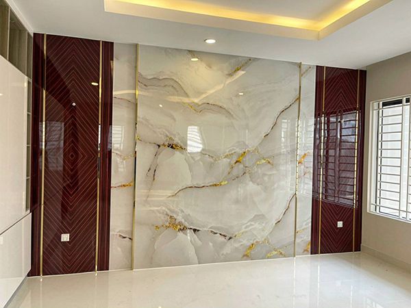 Thi công tấm nhựa pvc vân đá