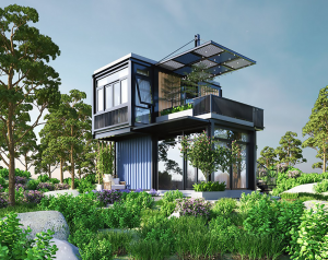 Nhà container bằng nhà khung thép tiền chế